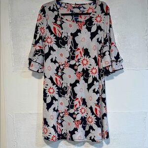 SJS Flower Print Dress